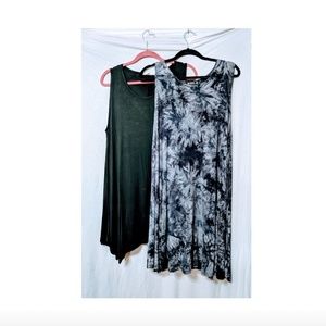 2 swing top/short dresses plus XXL